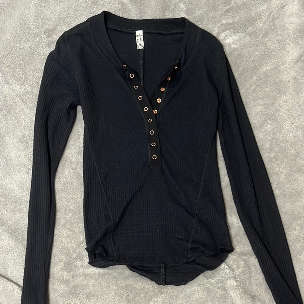 Free People Long Sleeve Henley